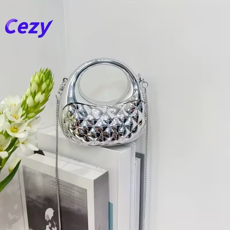 New Acrylic Moon Shaped Mini Clutch for Women | Luxury Evening Handbag | Eid Festival, Party, Wedding & Formal Fashion Purse