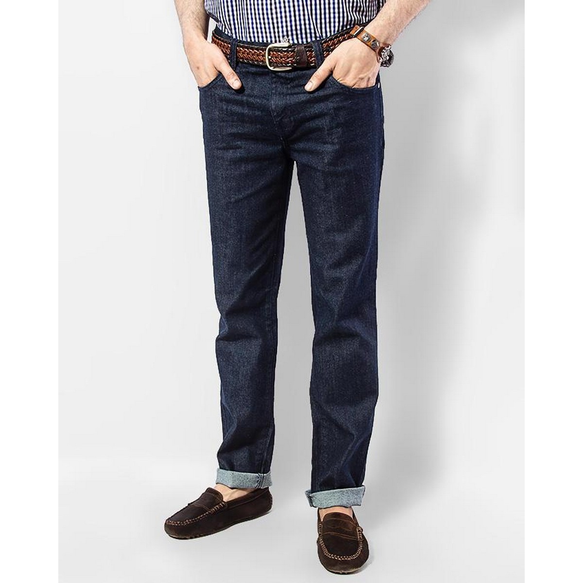 Midnight Blue Comfortable Slim Fit 