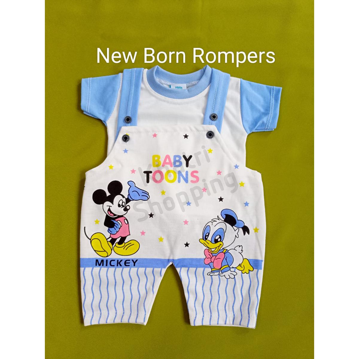 Newborn Baby Romper - random design & colors available - for 0 - 3 months babies