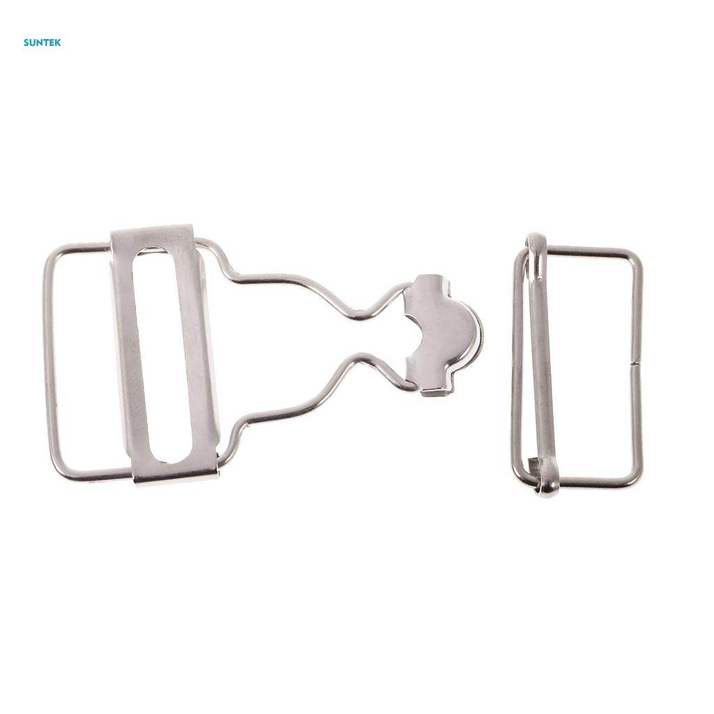 Dungaree Buckle Set Silver Dungaree Buckle: Bib And Brace Set