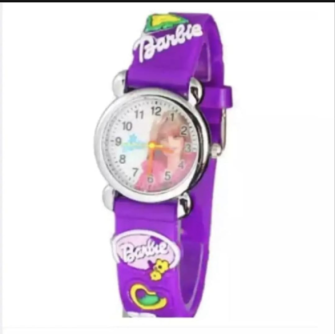 New Best Girl Cartoon Style Watch Kid Analog Watch Wrist Watch Cartoon Watch For Kids Girl - Pink