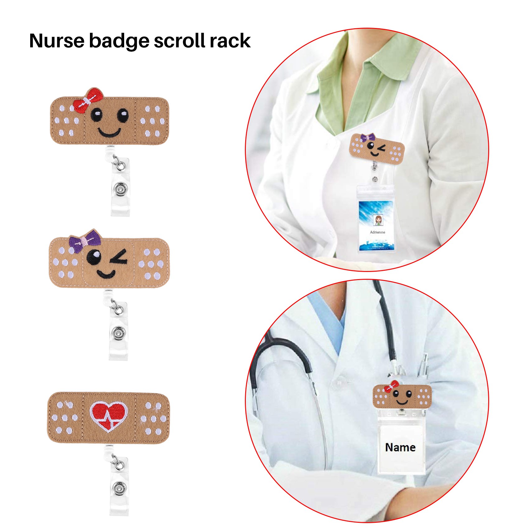 Nurse Badge Reel Holder - 3 Pack Perfect Nurse Gifts for Women