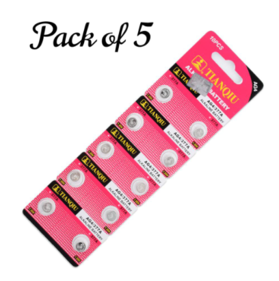 TIANQIU Watch Cell Ag4 Lr626 377 Sr626Sw Alkaline Battery- Pack of 5 | | The Hope Store price in Pakistan