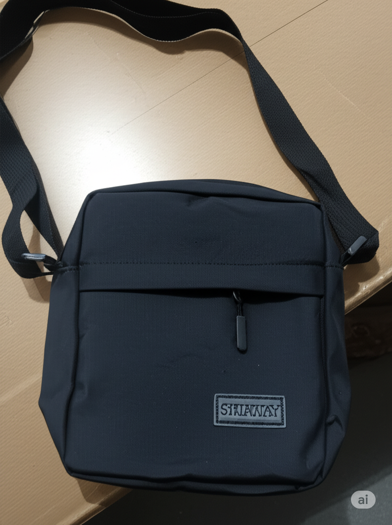 Men's / Women's Crossbody Bag | Stylish Black Shoulder Bag for Travel & Daily Use | Durable & Waterproof Sling Bag - SHIAWAY
