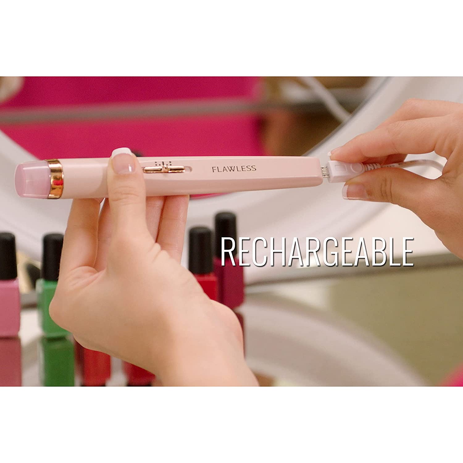 Finishing Touch Flawless Salon Nails Kit, Rechargeable Manicure Kit,  Electronic Nail File and Full Manicure and Pedicure Tool: Buy Online at  Best Prices in Pakistan | Daraz.pk