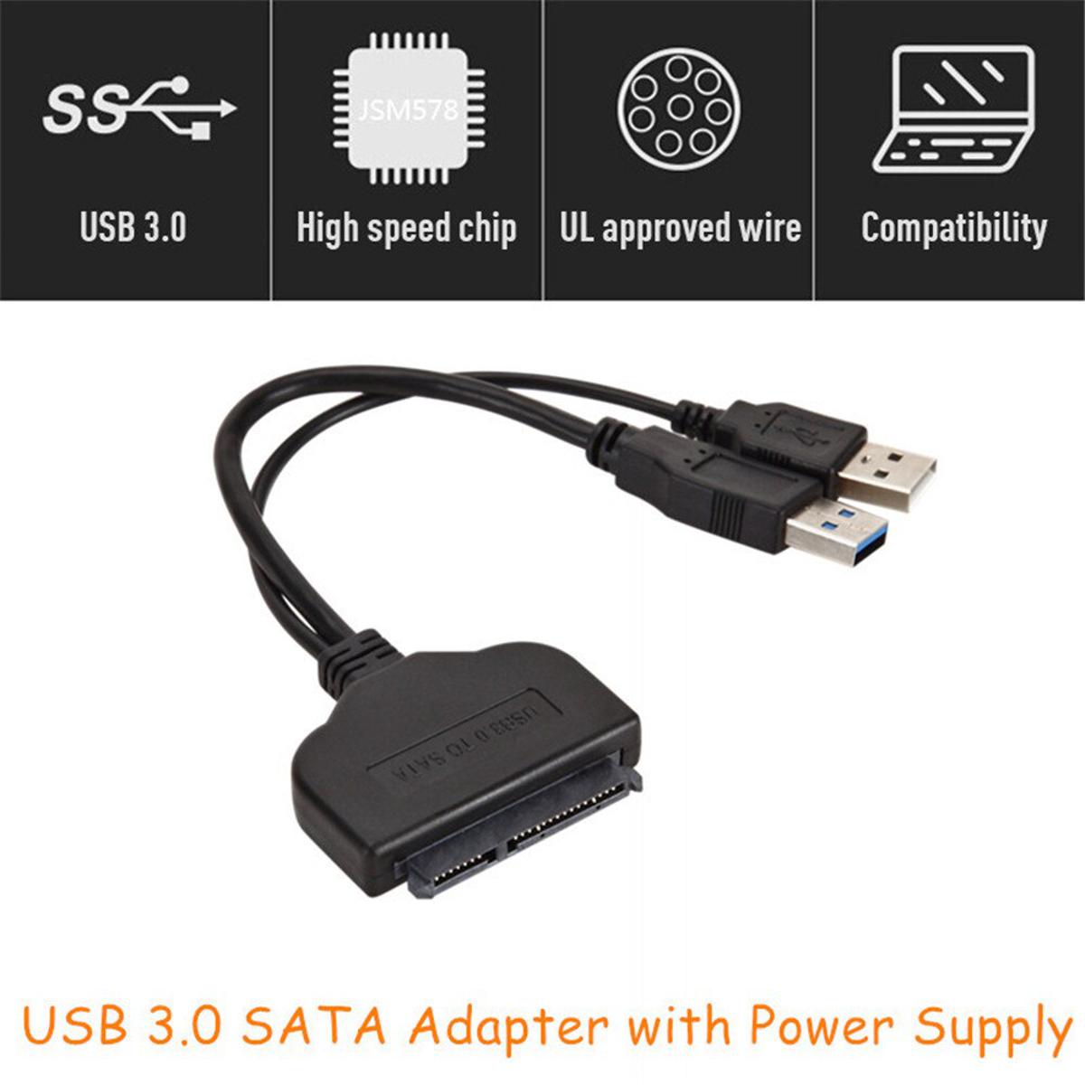 USB 3.0 To SATA 22 Pin Adapter For 2.5 Inch HDD SSD High Quality USB 3.