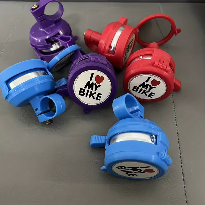 "I Love My Bike" Bicycle Bell for Kids and Adults – Loud Crisp Sound Bike Bell, Cute Universal Fit Cycling Ring Bell for Handlebars, Fun Bicycle Accessories for Boys, Girls, Cruiser & Road Bikes (Pack of 1 / Multi-Color)
