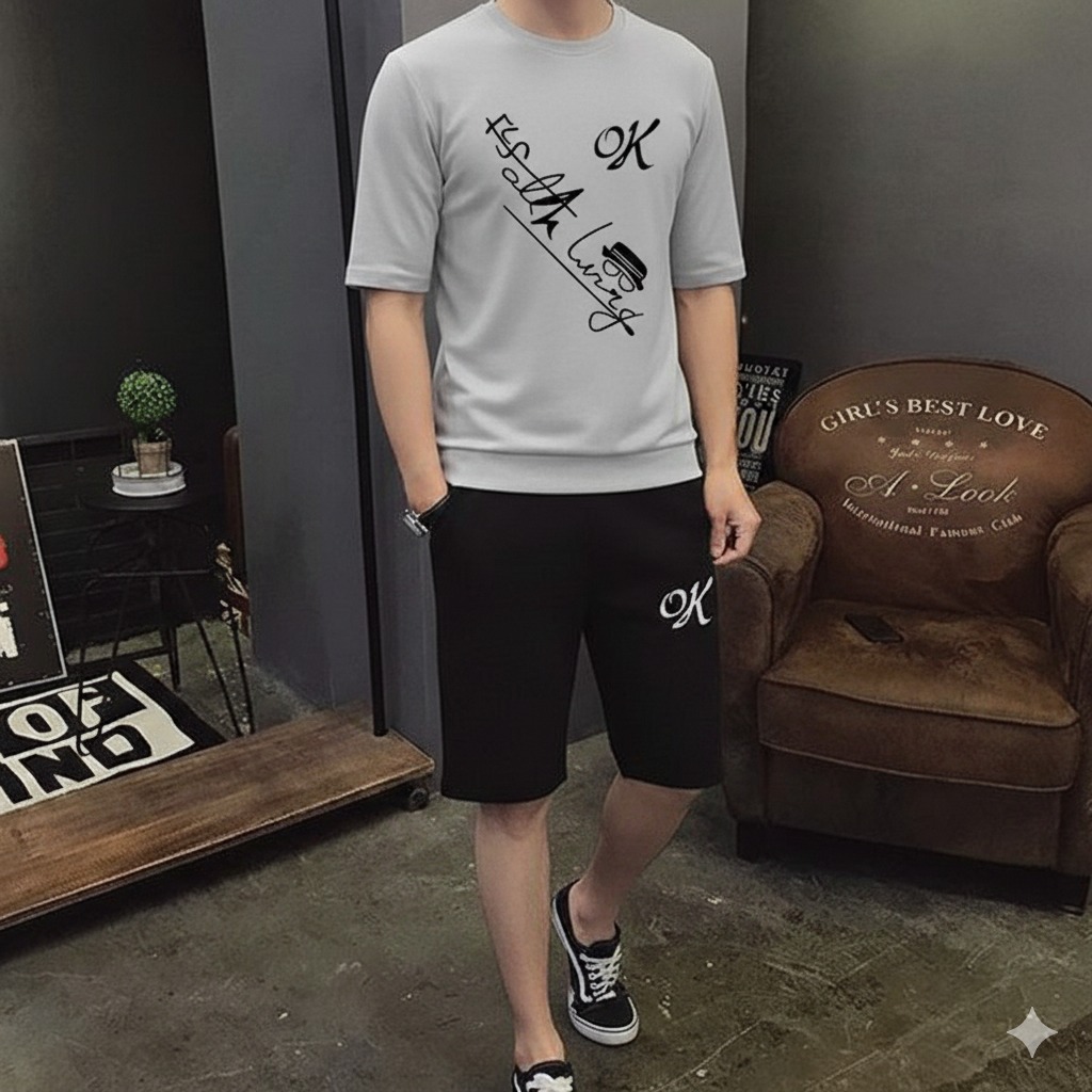 Stylish Contrasted Color Tracksuit For Men
