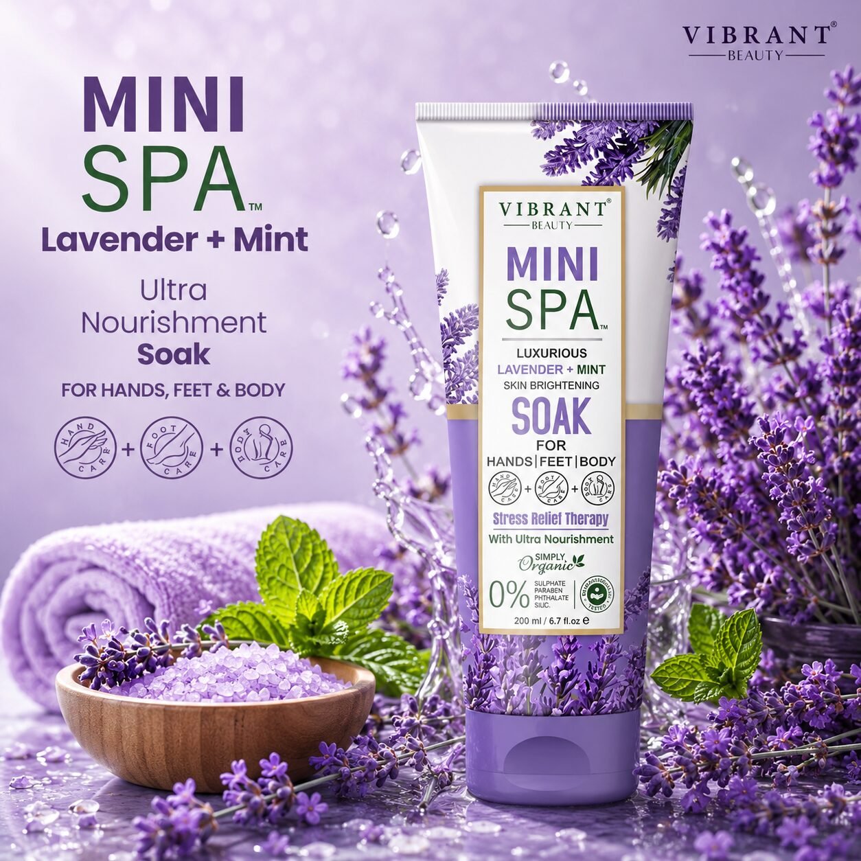 Vibrant Beauty Mini Spa Soak | Body Cleansing Care | 200ml