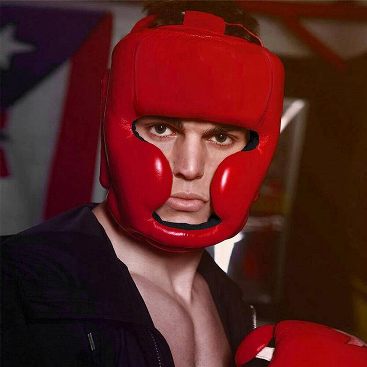 Boxing Head Guard Helmet Face Protector , Training MMA Martial Art