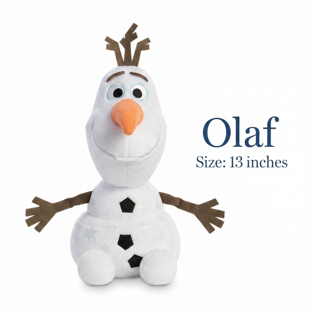 Disney Frozen Olaf Snowman Plush Toy 30cm Soft Cuddly Stuffed Doll for Kids – Cute Winter Character Toy & Gift