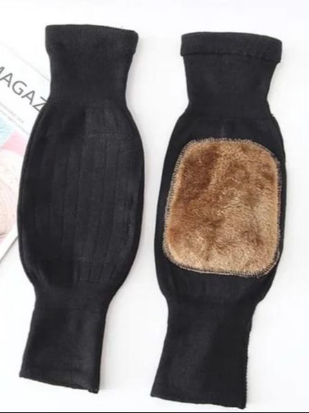 Winter Thicken Leg Warmer| Warm Wool Knee High Winter For Men & Women High Quality Fleece Inside - Leg Warmer Warm Knee Brace Pad