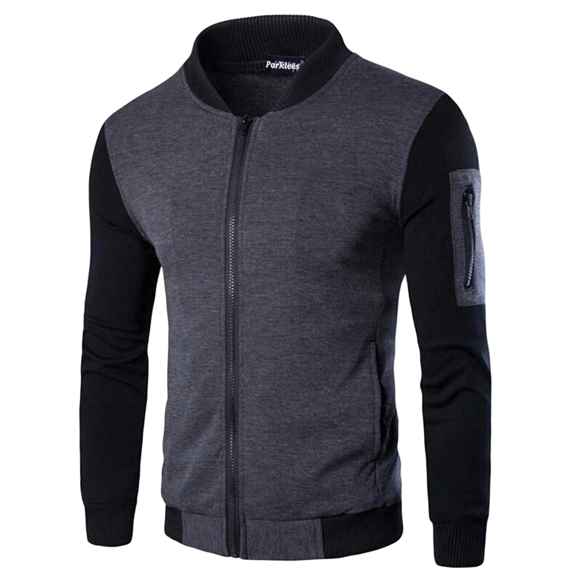 Stylish Dark Grey Zipper Jacket - Elevate Your Outerwear Collection with Trendy Elegance premium quality