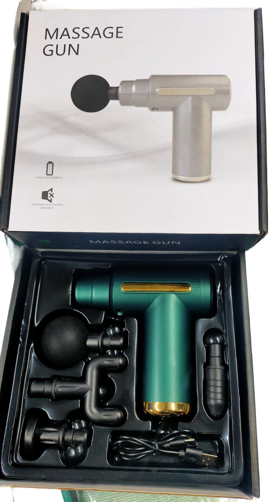 Portable Deep Tissue Muscle Recovery Massage Gun with High-Torque Motor and Easy-Carry Design