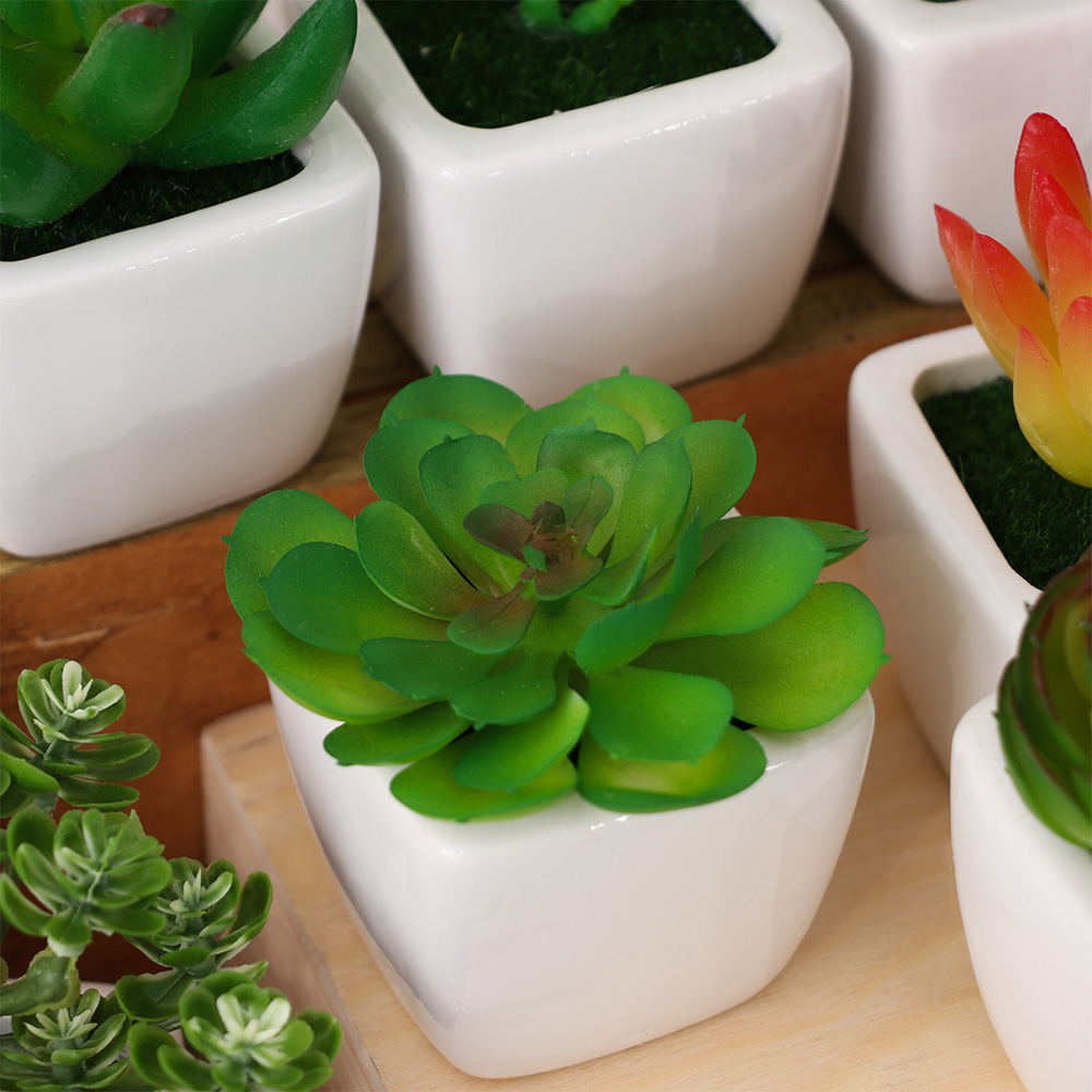 Small Ceramic Flower Vase, Decorative Round Vase, Plant Pot, Lifelike