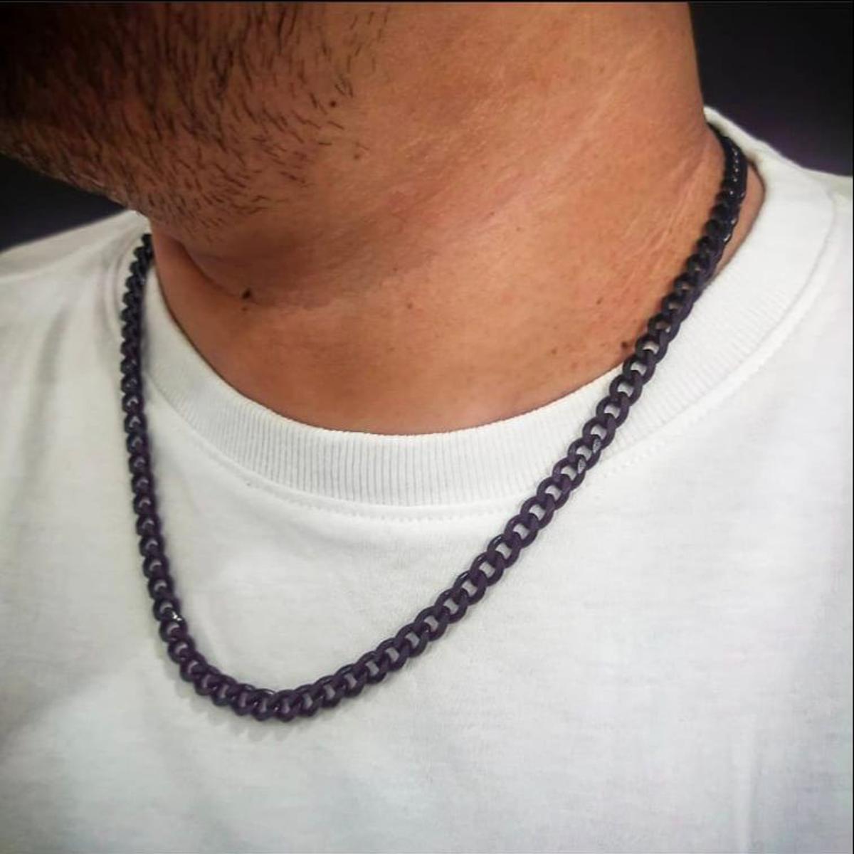 AlRashid Shopping Store Black Stainless Steel Chain Necklace Hip Hop for Women Men on The Neck Fashion Jewelry Accessories