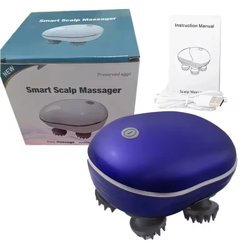 Electric Scalp Massager for Hair Growth | Wireless  Rechargeable Multi-Speed Head Massager | Smart Scalp  Massage Device for Men & Women Pakistan