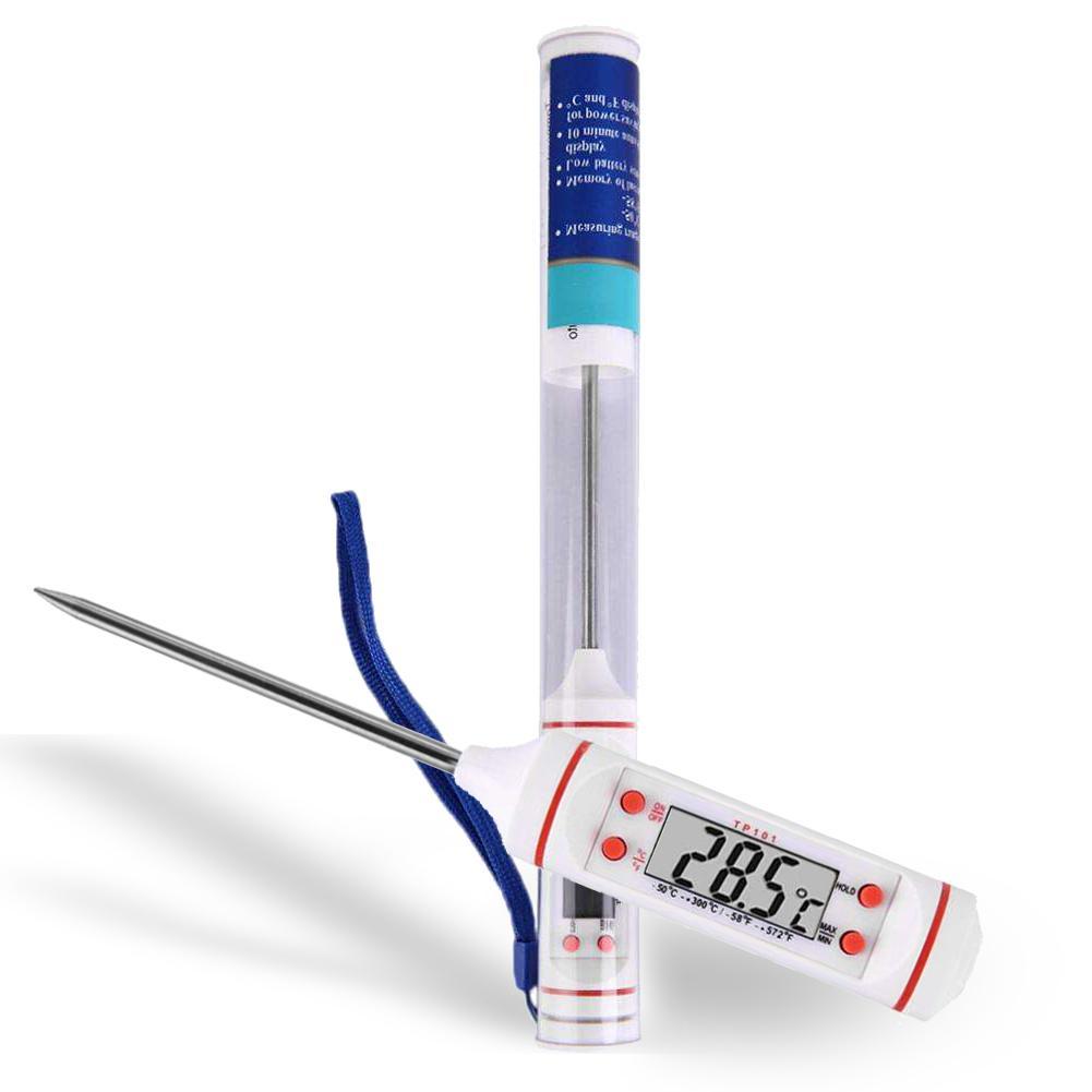 TP101 Pen Type LCD Food Thermometer Stainless Steel Pin Kitchen Temperature Measurement Tools