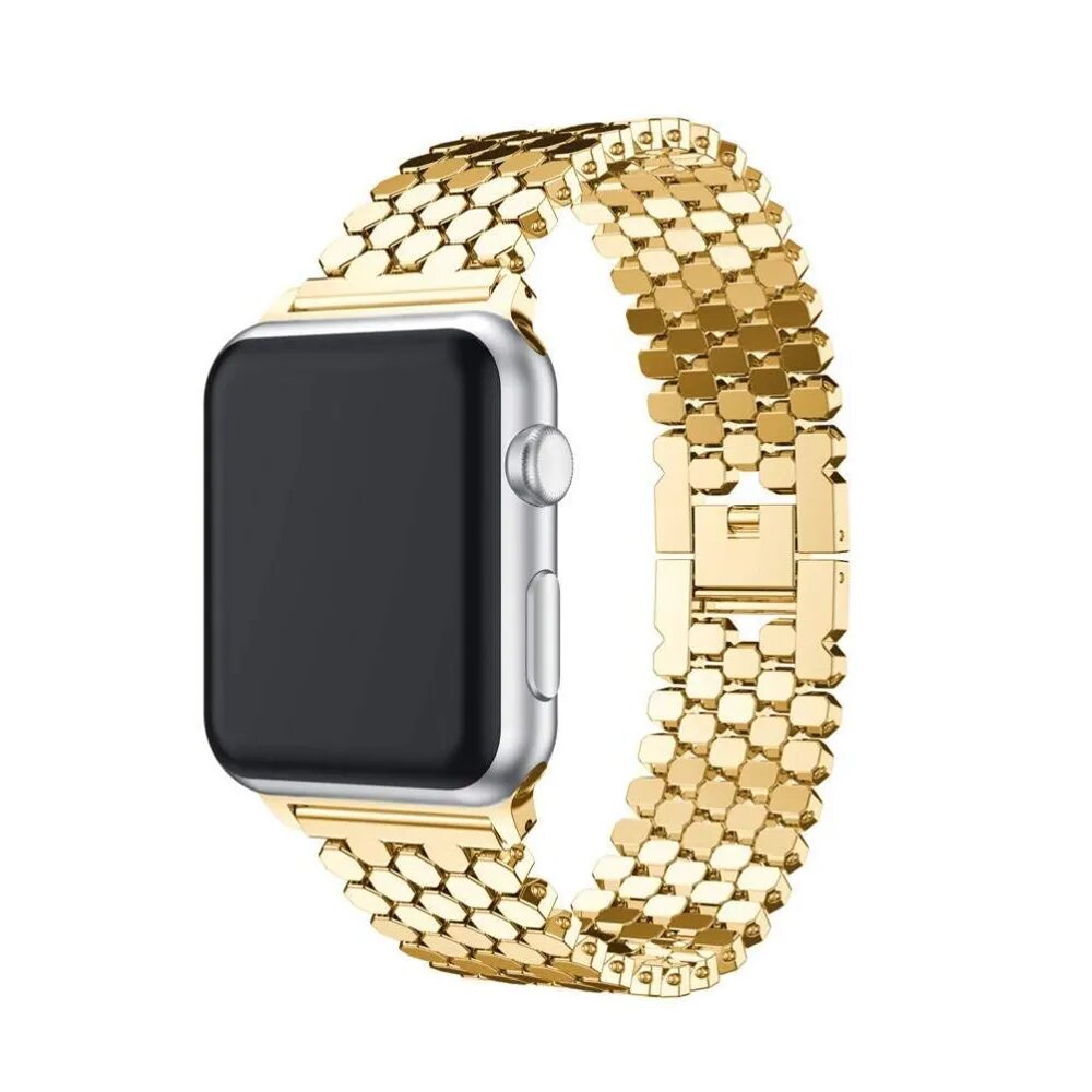 Gold apple shop watch 3 band