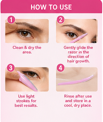 Tinkle Eyebrow Razor Trimmer Eyebrow Razor Women Makeup Facial Tool Eyebrow Lip Razor Trimmer Blade Shaver Beauty Tool Tinkle Eyebrow Razor
