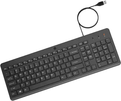 Wired USB Slim Keyboard for PC / Laptop - Full size  plug and play  comfortable and Quiet Typing