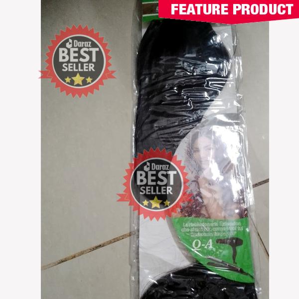 Dark Brown Clip-In Hair Extensions for Girls - 5 Clips synthetic hair extension
