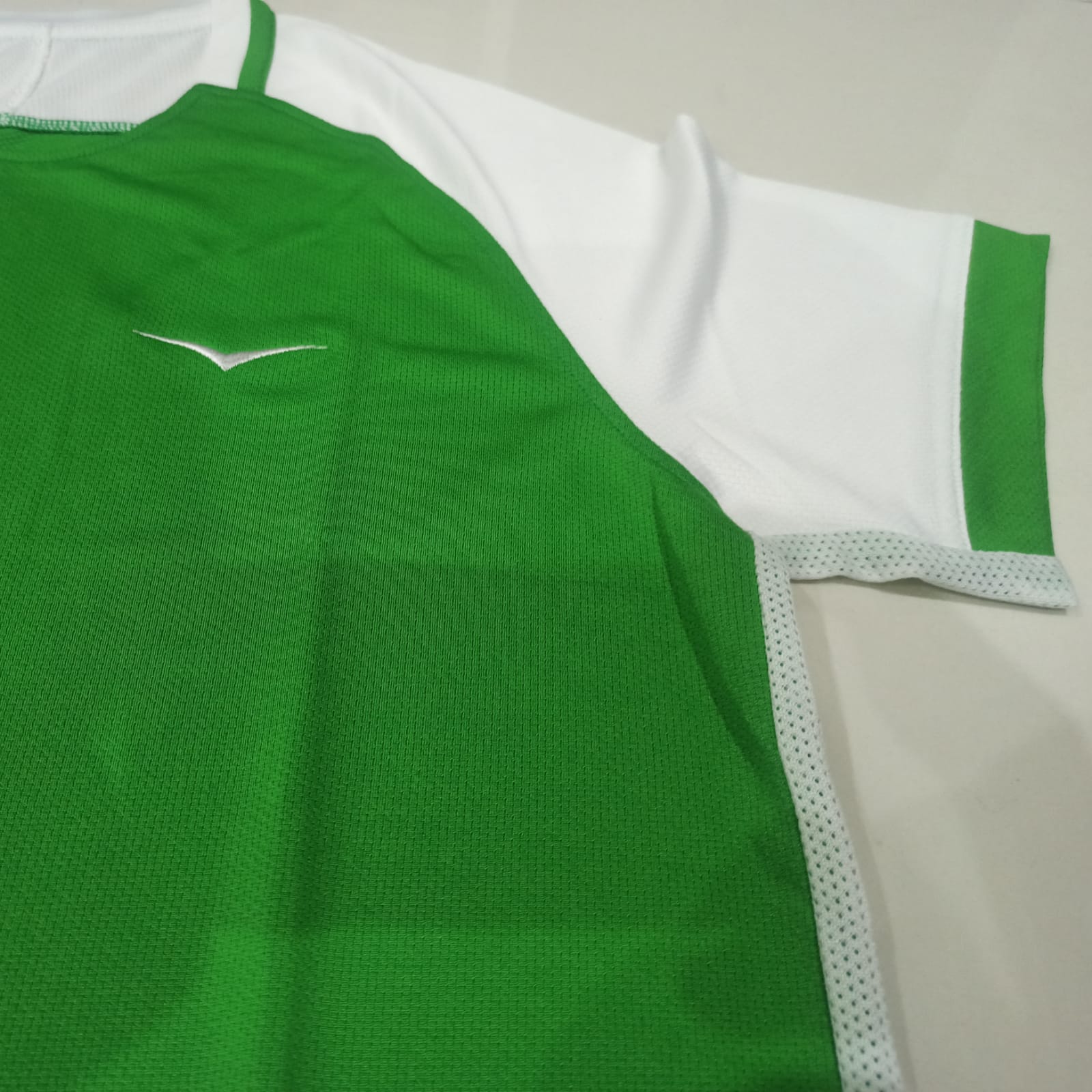 Branded Authentic Sports T-Shirt GREEN WHITE