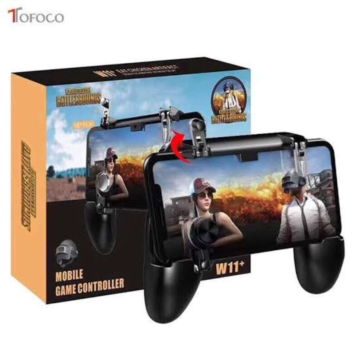 W11+ PUBG Trigger Gamepad For Professional Gaming Quality Gamepad with Built in L1 R1 Triggers Controllers For Mobile iOS Android