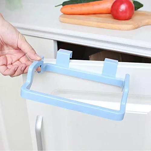 Kitchen Plastic Garbage Bag Rack Holder Cupboard Door Back Hanging Trash Rubbish Bag Storage Shelf Tools