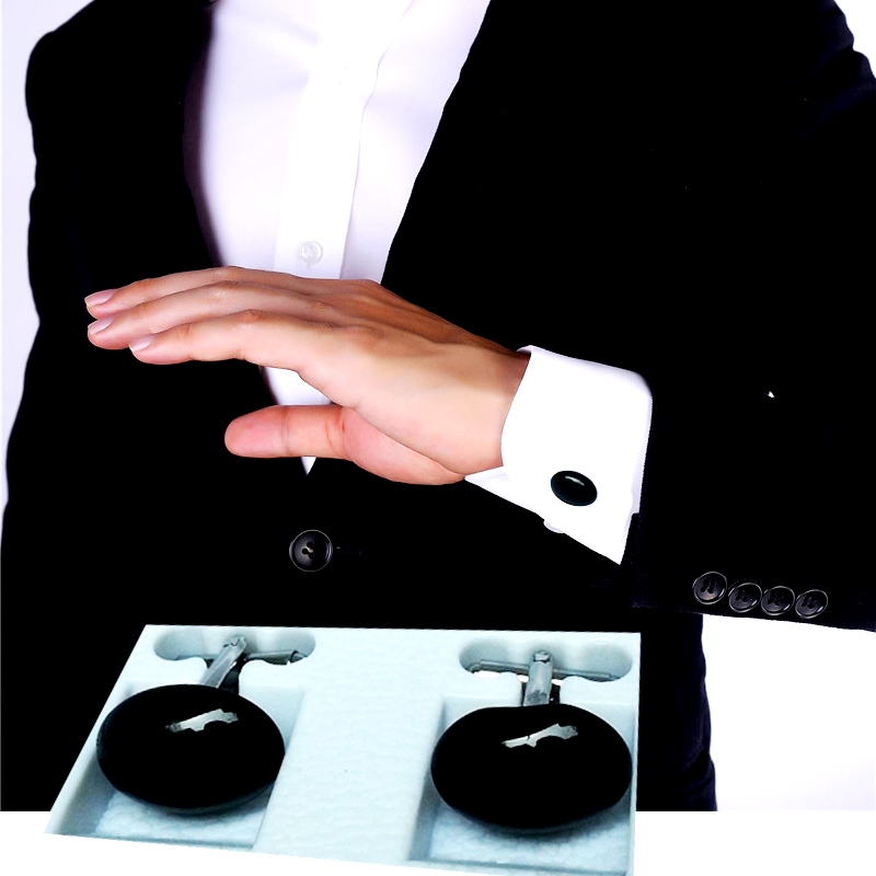 Imported Stone Heavy Material High Quality-Stone Cufflink-Nug Cufflink Stud For Men
