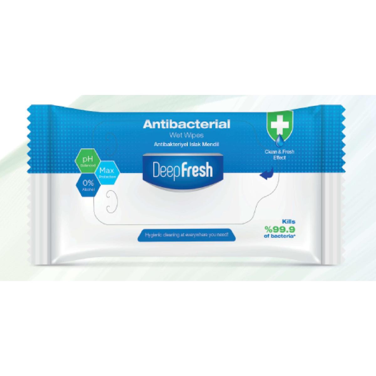 Deep Fresh Antibacterial Wet Wipes | Baby Cleansing Wipes | 15pcs