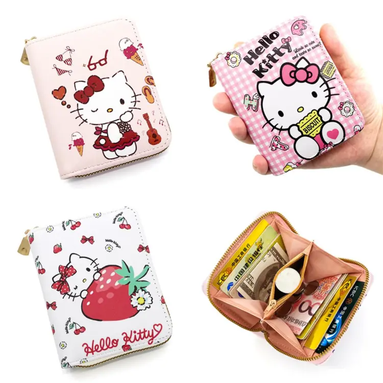 Kawaii Anime Coin Purse Cartoon Kittys Small Wallet Holder Cute Puppy Cat  Canvas Zipper Headphone Pouch Bag Girls Toys Gifts | Fruugo BH