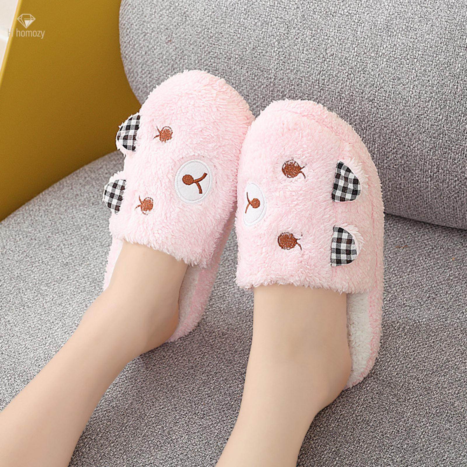 Daraz Winter Bedroom Shoes Warm Winter House Slippers Short Plush