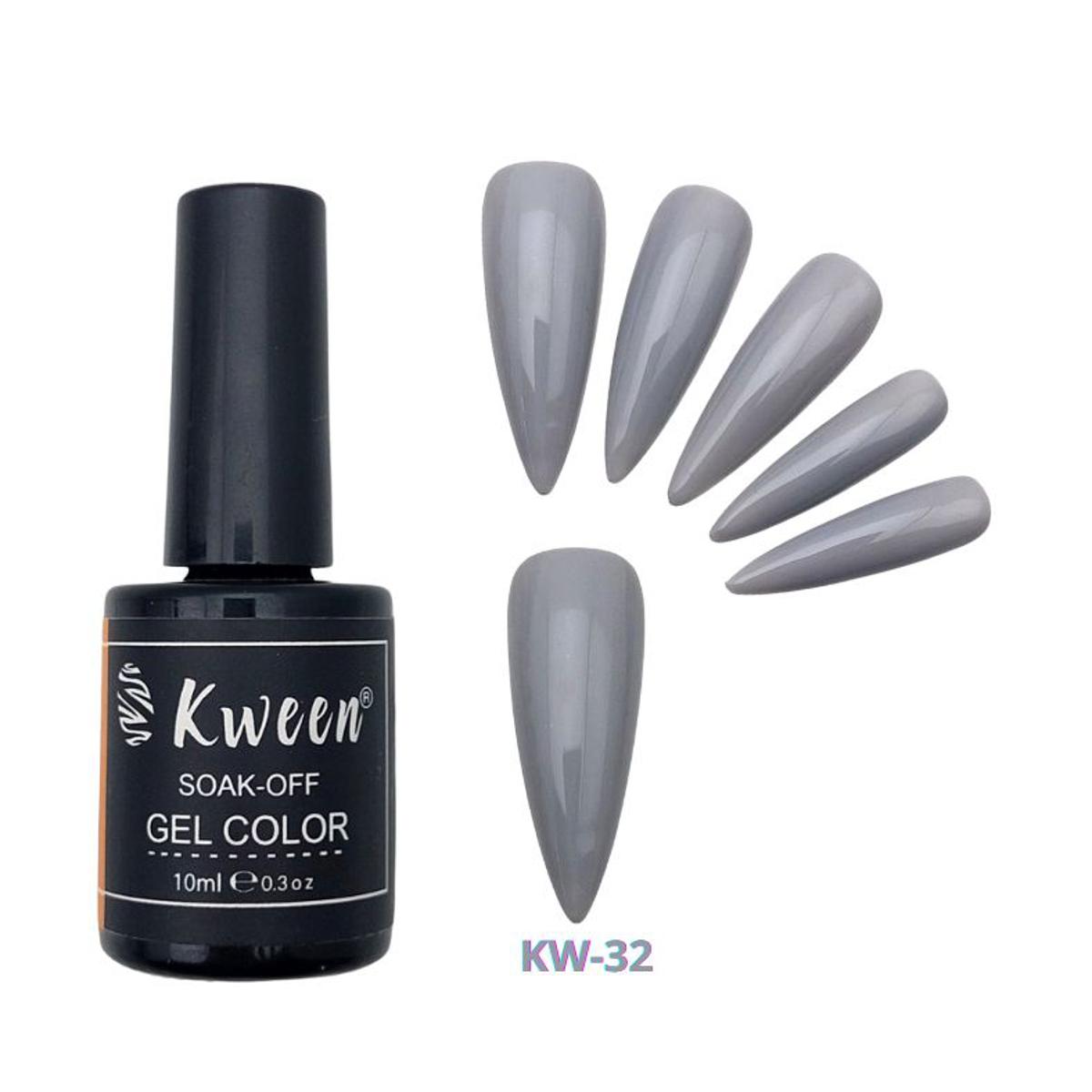 KWEEN Grey UV/LED Soak Off Gel Nail Polish Long Lasting Professional Gel polish