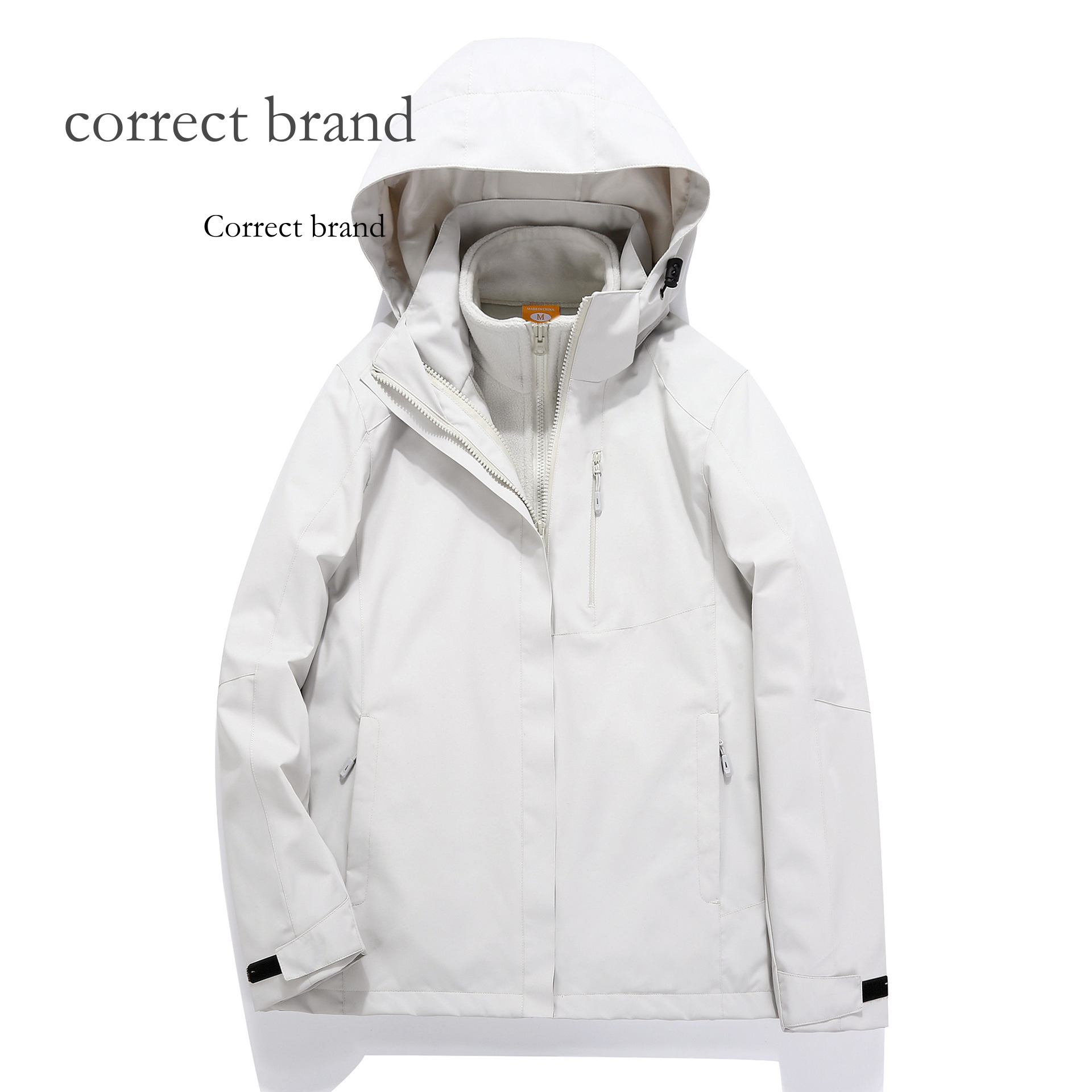 Autumn Winter Outdoor Down Jacket Three-In-One Set Top Quality For Men Women, Detachable Windproof And Waterproof Coat With Hood_voghion.com