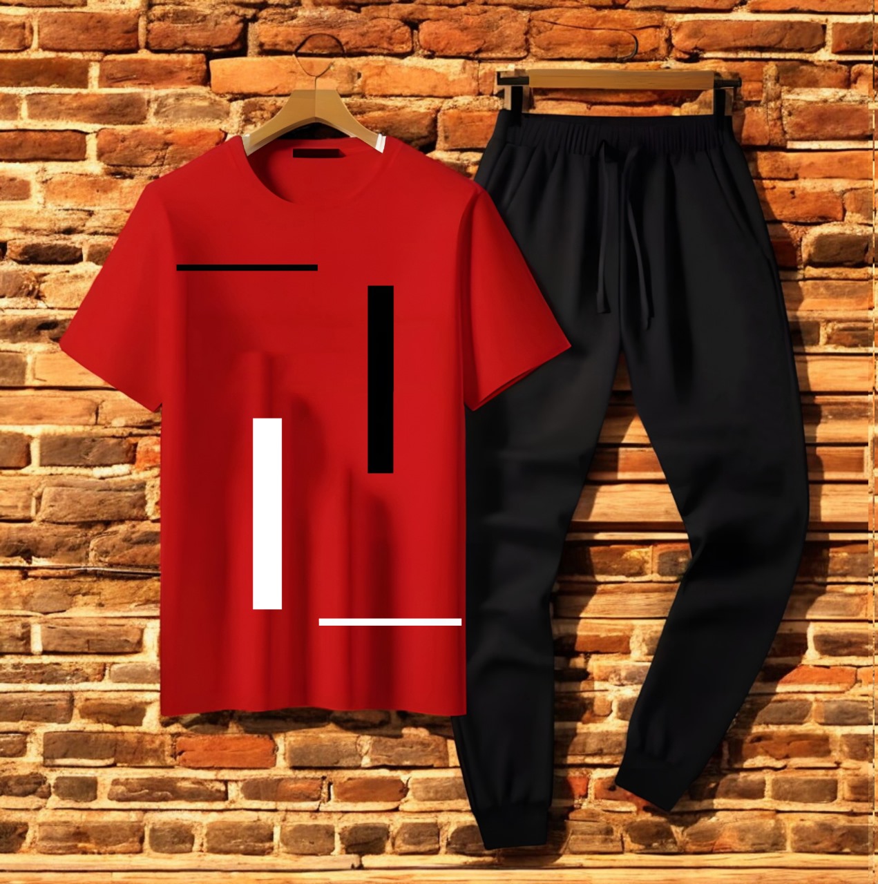 Trendy Tag Printed Summer Tracksuit For Men & Boys Tee-shirt with trousers gym wear New Design Round Neck Half Sleeves T Shirts Top Quality Gym Wear/Casual and comfortable Pair T-Shirt and Trouser