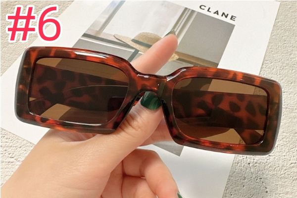 Square Fashion Sunshade Sunglasses Men Retro Fashion Trend Ins Girl New