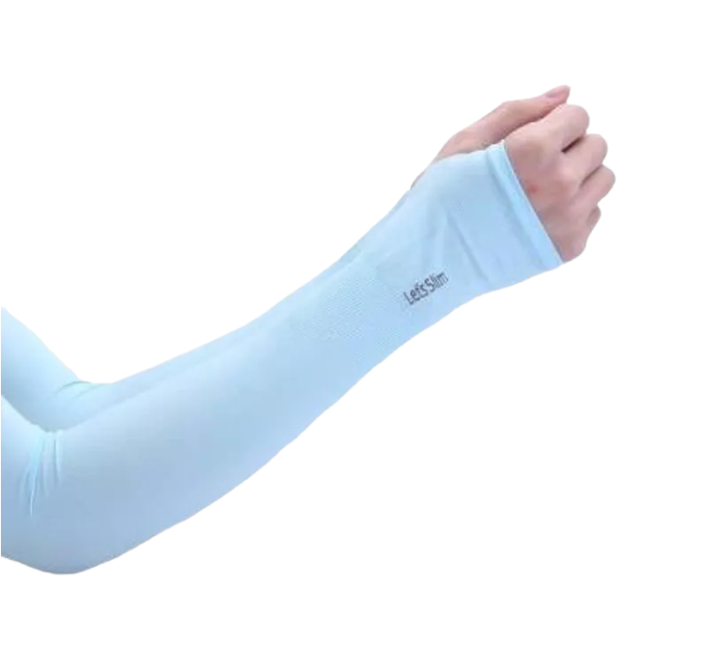 1 Pair Thumb Hole Arm Sleeves For Girls, Women /Arm Long Sleeves Best For Cycling Golf Running Driving Moisture Wicking Stretch and For Islamic Muslim hijab Girls, Women