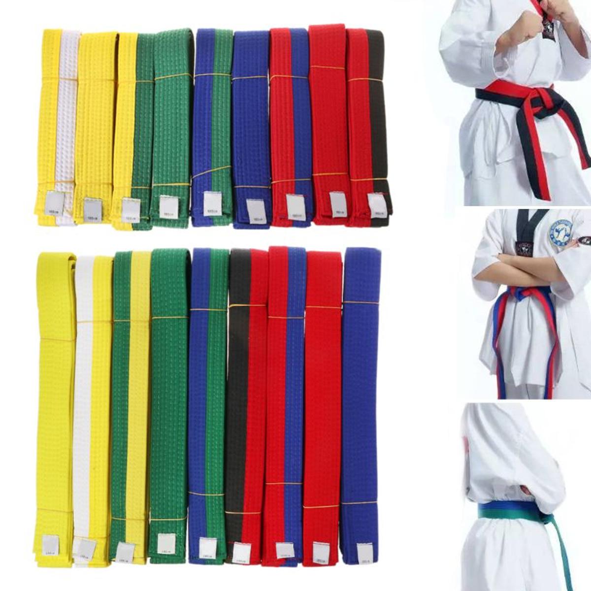 (1 Pcs) Karate Belt Karate Martial Arts And Taekwondo Belts (Black / Randome Color)