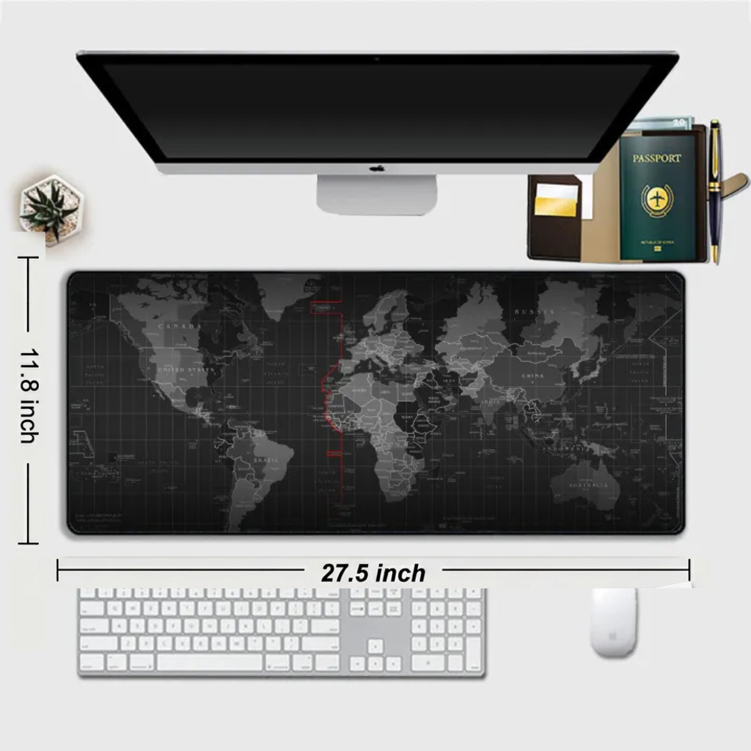 Large Gaming Mouse Pad For PC Laptop Gamers Home Offices For Mouse Full Table Desk Waterproof  Anti Slip Smooth Mousepad By Techzone