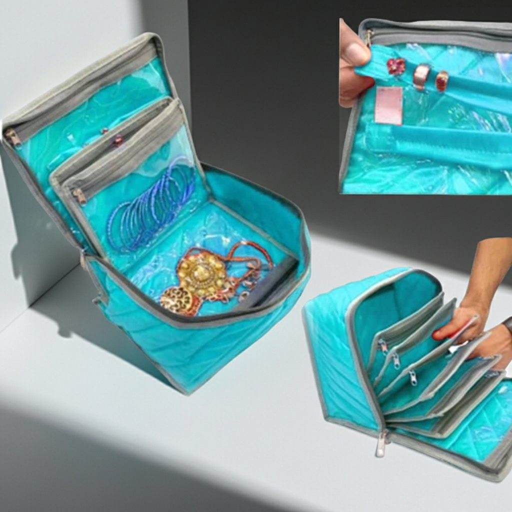 Customize Jewellery Organizer Box for Girls | Ear Rings & Necklace_Bracelets Holder | Small Jewelry Box Vanity Hanger Stand Velvet- Earrings Chic and Compact Jewellery Organizer Box   Protect and Display Your Jewelry in a Classy and Practical Wa
