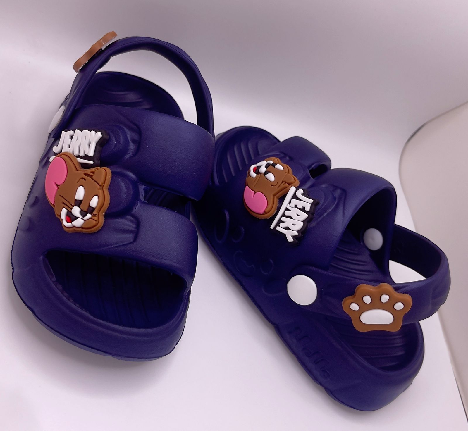 Kids Croc-Style Back-Click Sandals | Tom & Jerry  Cartoon Design | Comfortable Footwear for Ages 8 Months – 2 Years