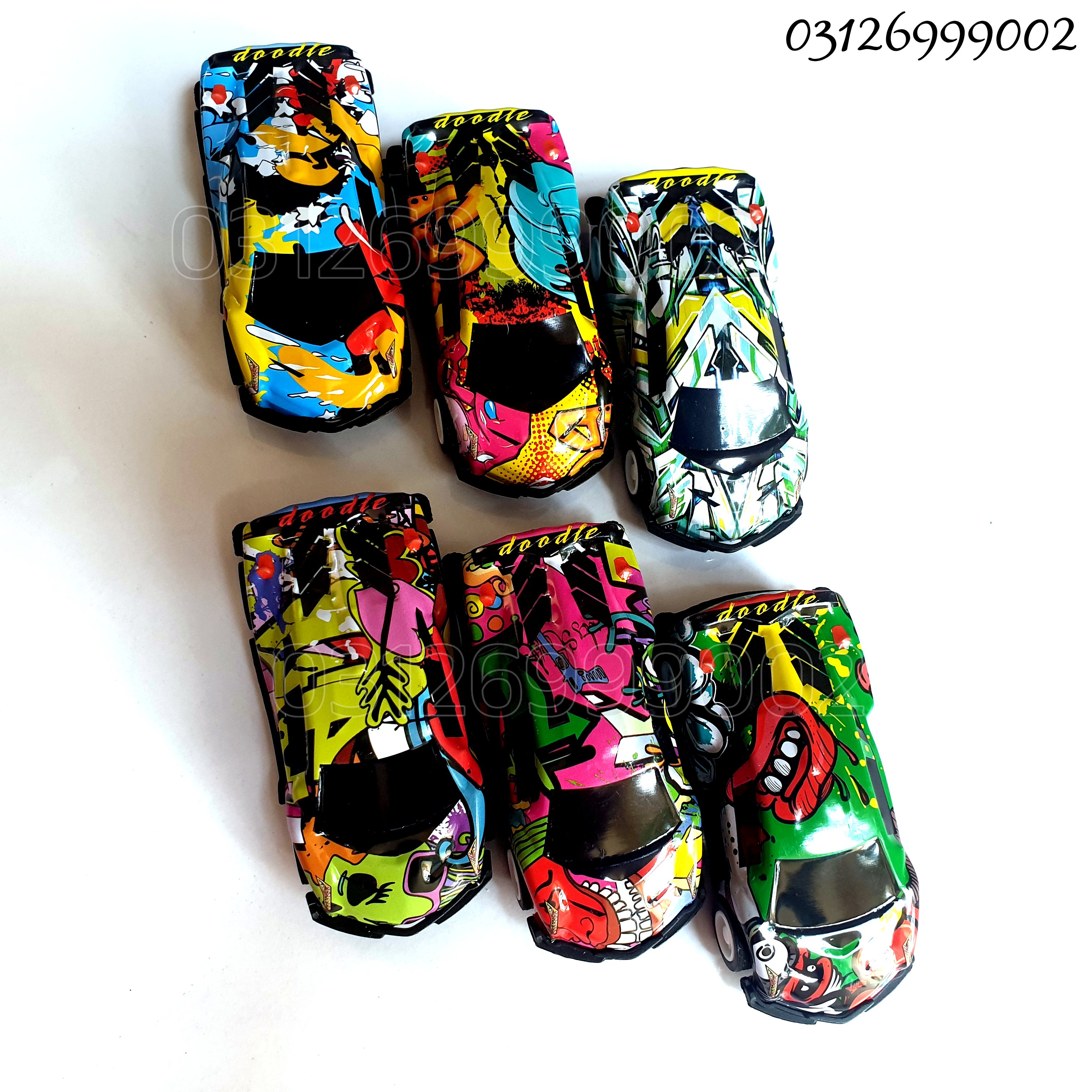Pack of 6 Lamborghini Toy Car  789-1E  Diecast Model Car, Pull Back Vehicle, Sports Car Toy for Kids
