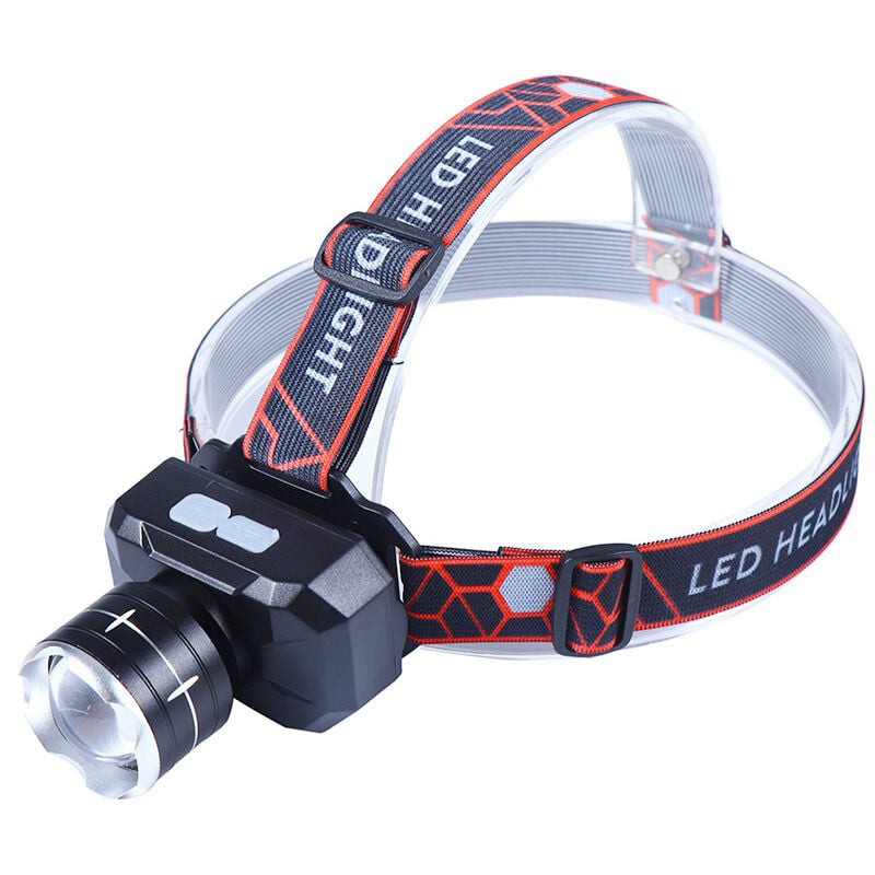 Rechargeable aluminum SQ-703 LED Headlamp Zoomable for Home garage and Outdoor Activities | long-distance searchlights flashlight