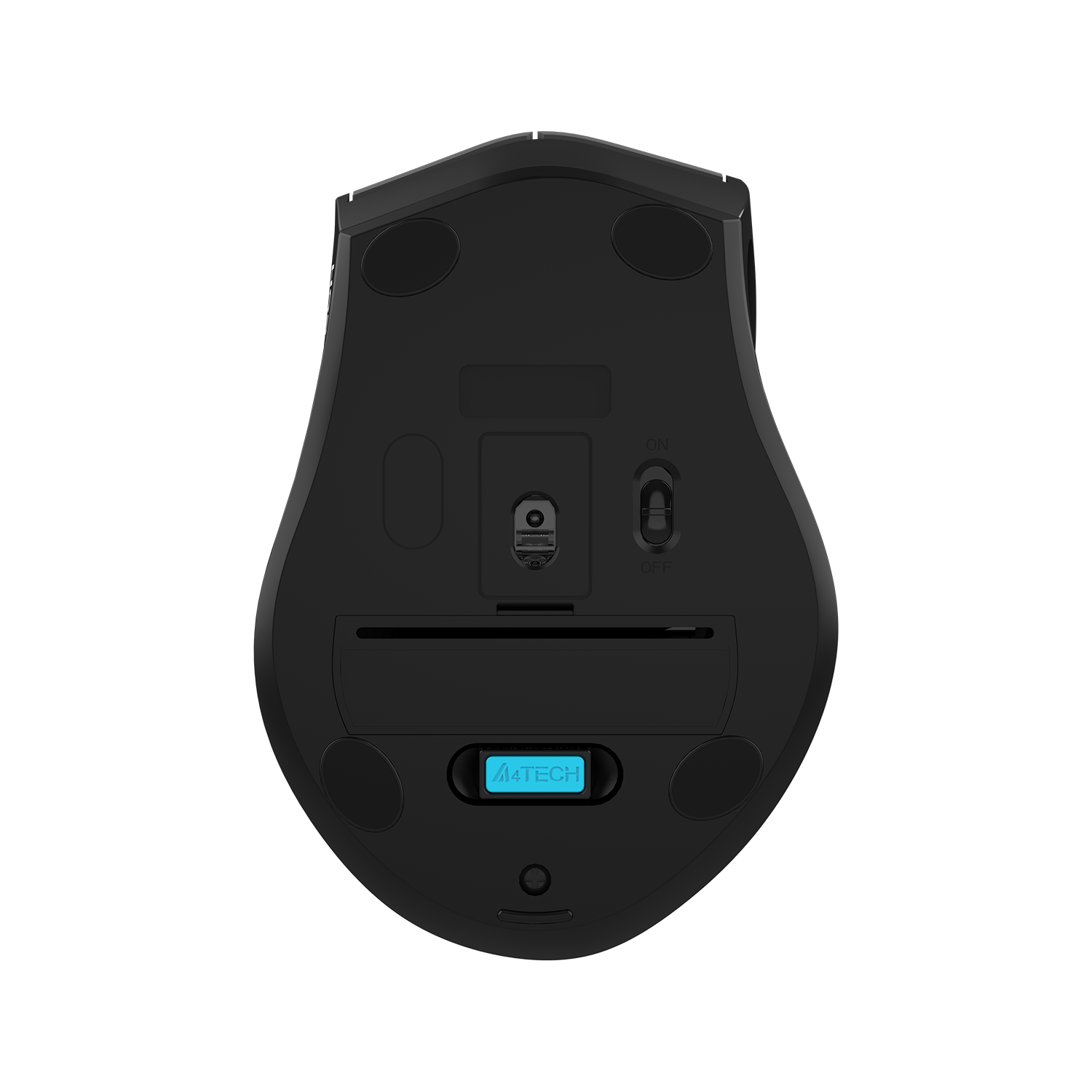 A4Tech Fstyler FG55S Plus 2.4G Wireless Mouse - 3200 DPI 5 Level Adjustable - Right-Handed Fit - Silent Clicks - For PC, Laptop, Tablet