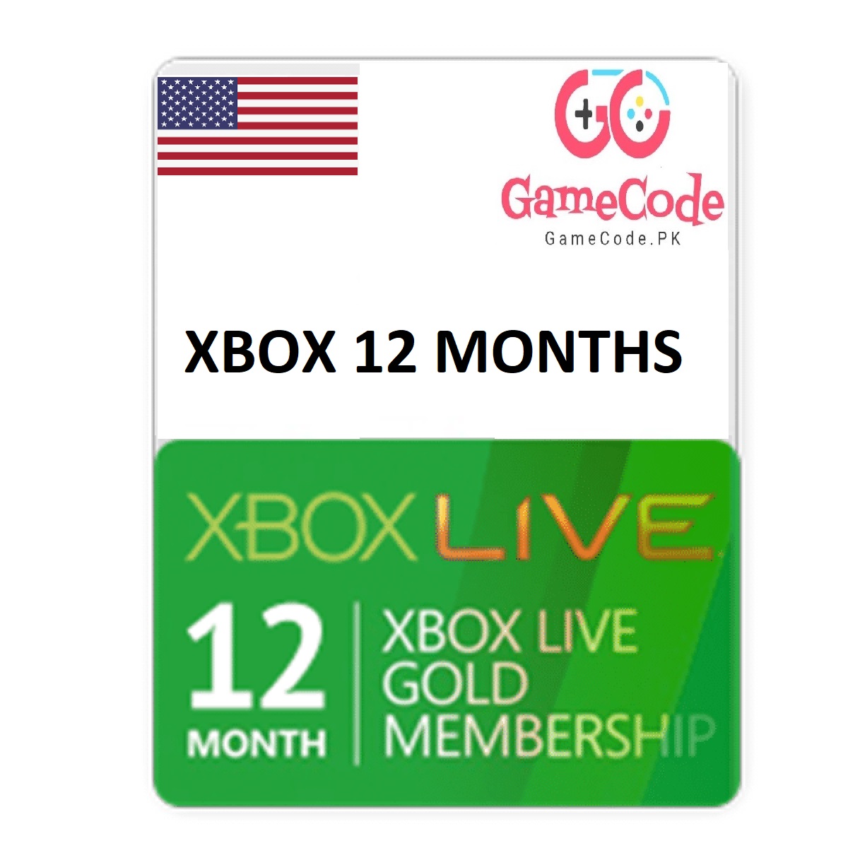 xbox live 12 month usa