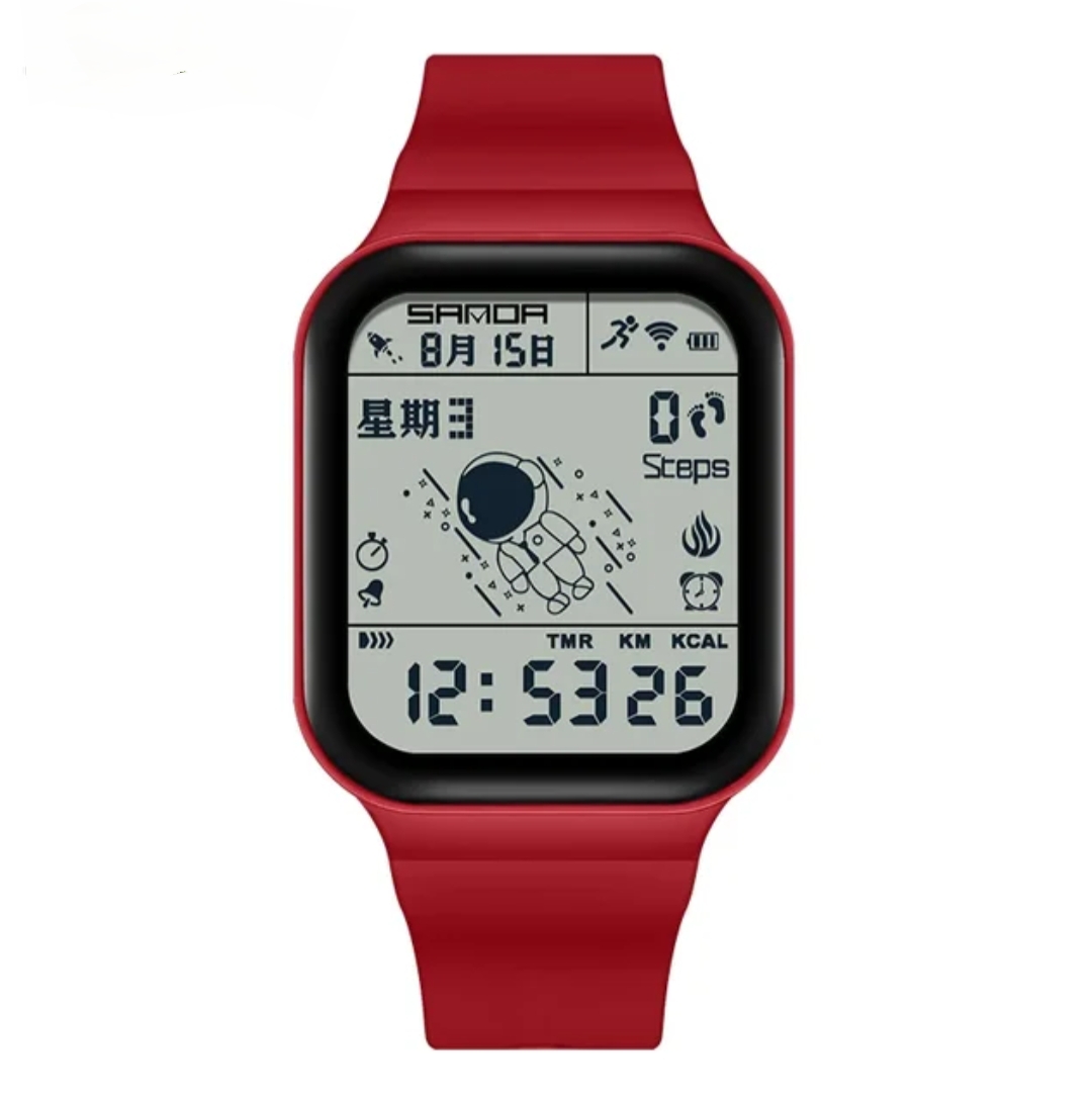 High Quality Digital Led Sport Watch New Design Sport Watch For Men Water Resistant Student Sport Watch Digital Unisex Sports Watches Digital Watch With Alarm Clock - Sport Digital Watch - Kids Watches For Boys - Square Teenage Student Sport Watch"