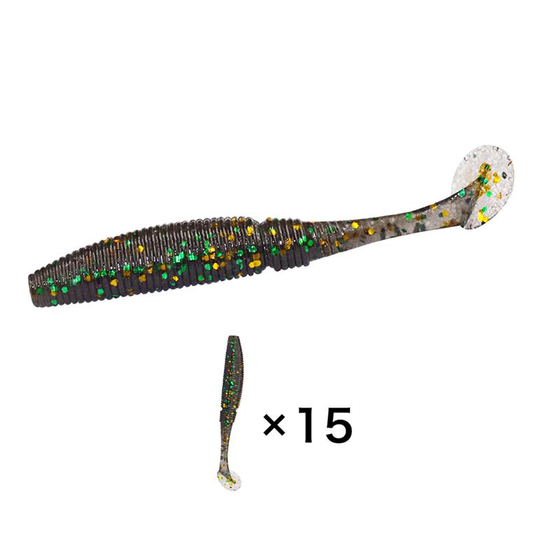 15Pcs/Lot Afishlure Paddle Tail Soft Lure 50Mm 1G T Tail Fishy Smell W –  Bargain Bait Box