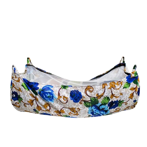 Baby Cradle Cover with Mosquito Net In Multicolor