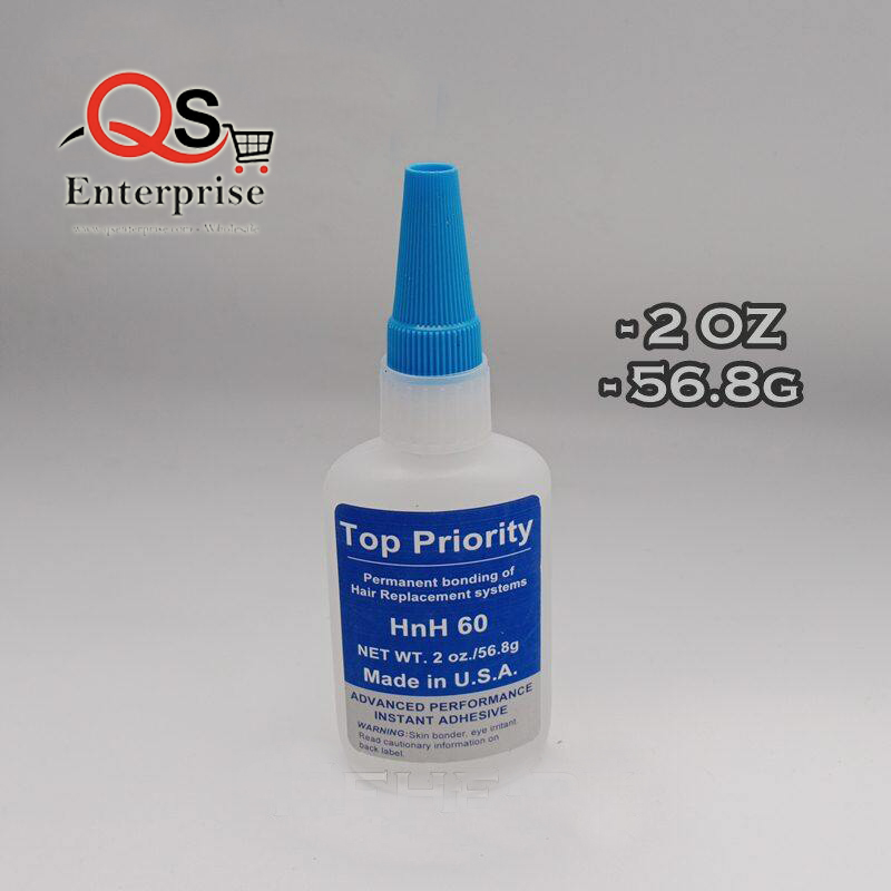 Wig Glue for Hair Systems - Extra Strong Liquid Adhesive for Lace Wigs, Toupees, Frontals & Hair Extensions - 30ml, 60ml, 100ml (HNH-60)